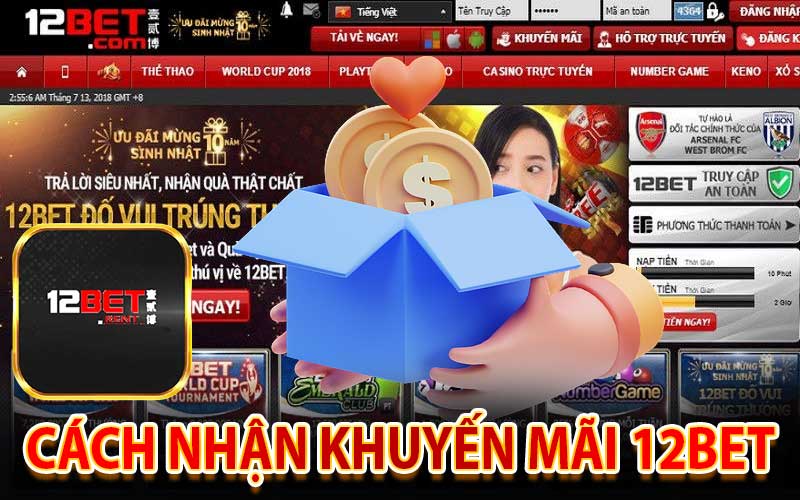 Cách nhận khuyến mãi 12BET